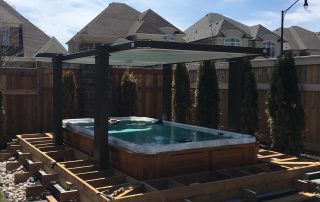 Custom Hot Tub Cabana unfinished
